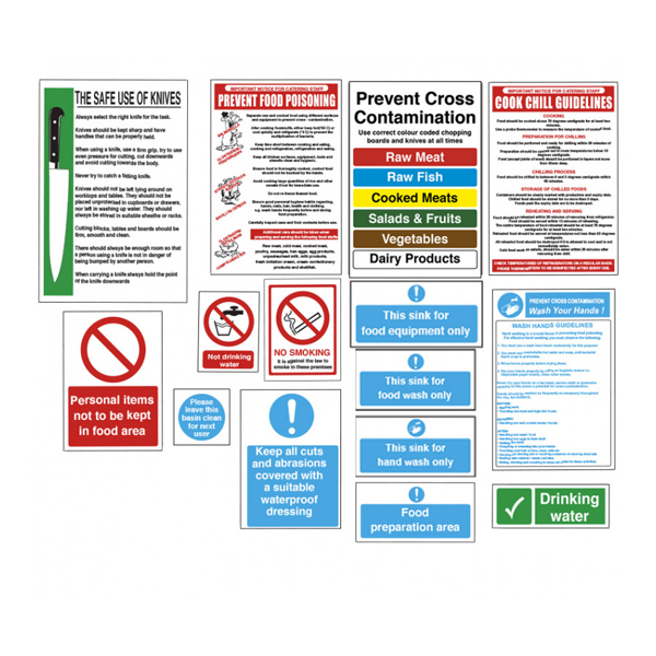 Kitchen & Food Safety Signs