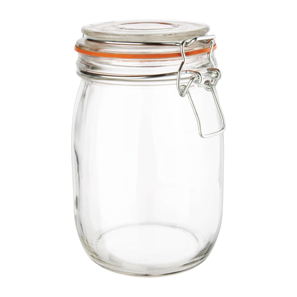 1l Preserving Jar W/Clip & Seal