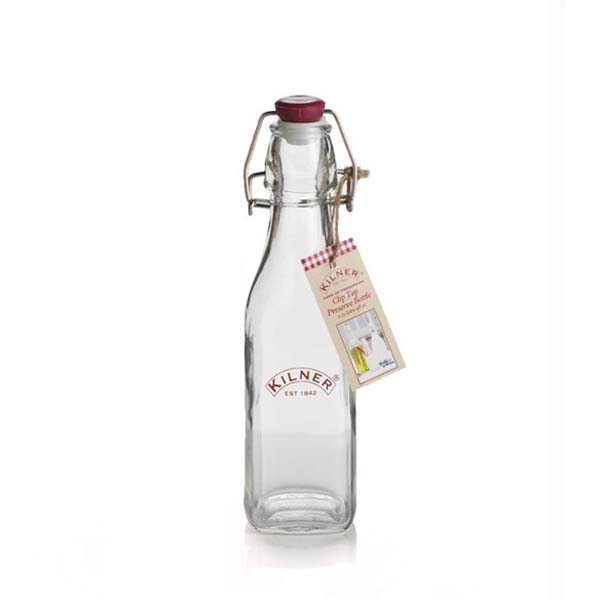 550ml Kilner Square Clip Top Bottle