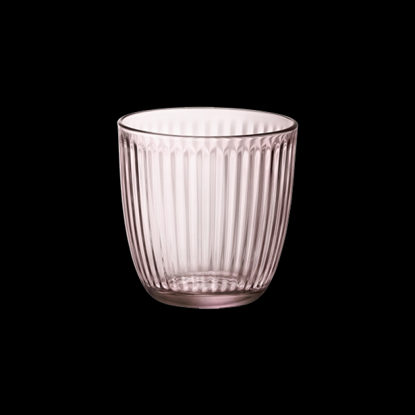 9.75oz Line Water Glass Lilac Rose