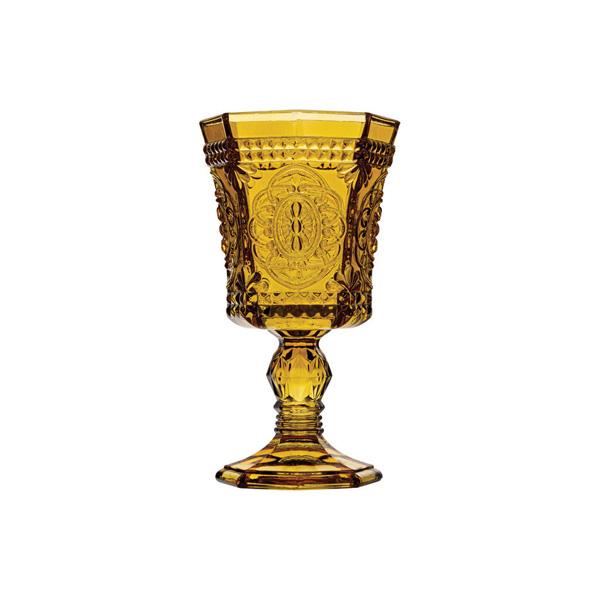 8.5oz Ruskin Goblet Amber