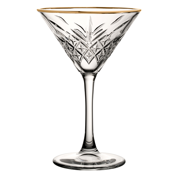 8oz Timeless Gold Martini Glass