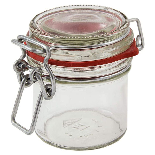 100ml Terrine Jar & Clip Lid Clear