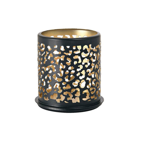 75mm Safari Candleholder Leopard