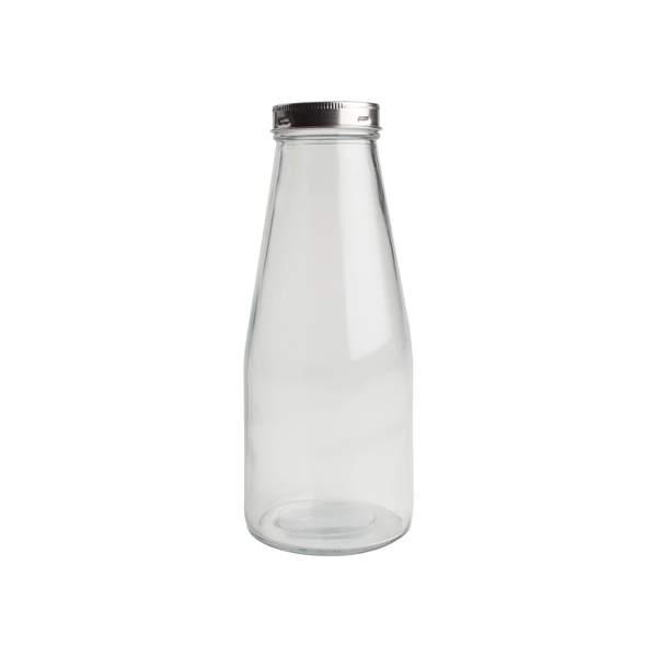 750ml Glass Bottle S/Steel Lid