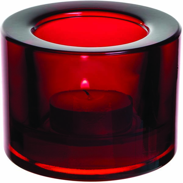 5.5cm Chunky Tealight Holder Red