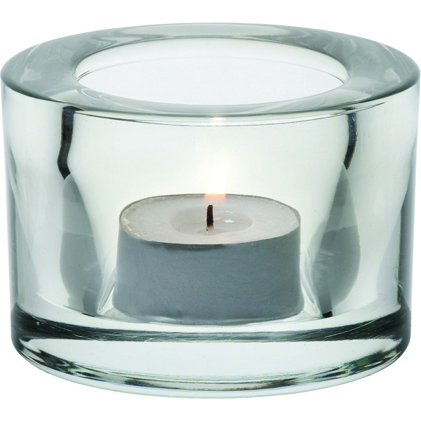 5.5cm Chunky Tealight Holder Clear