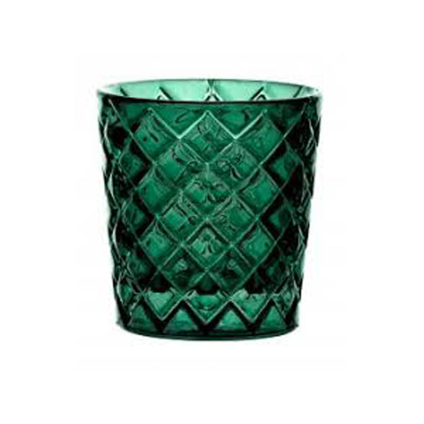 6.5cm Criss Cross Nightlight Holder Green