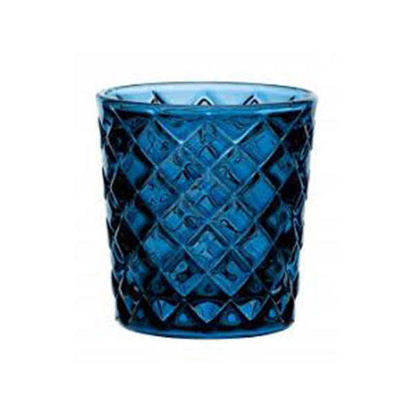 6.5cm Criss Cross Nightlight Holder Blue