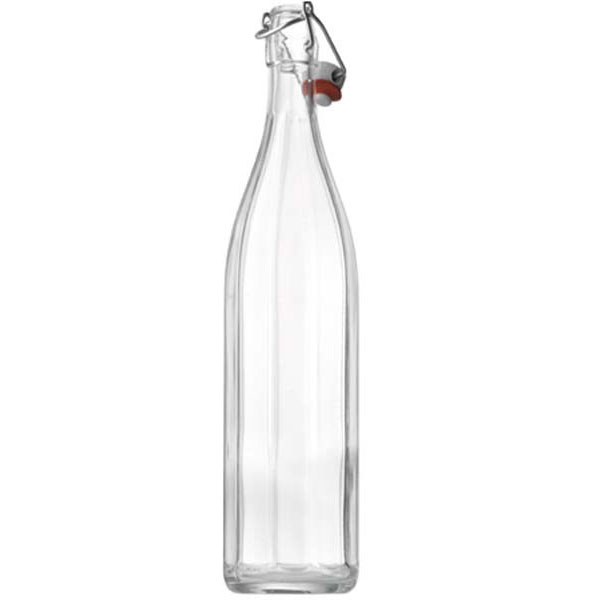 750ml Costolata Swing Top Bottle Clear