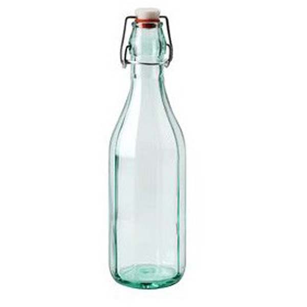 500ml Costolata Swing Top Bottle Green