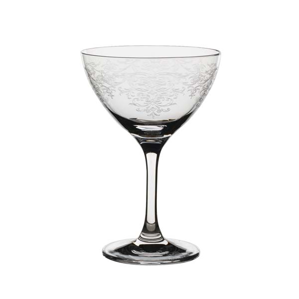 8oz Lace Martini Cocktail Glass