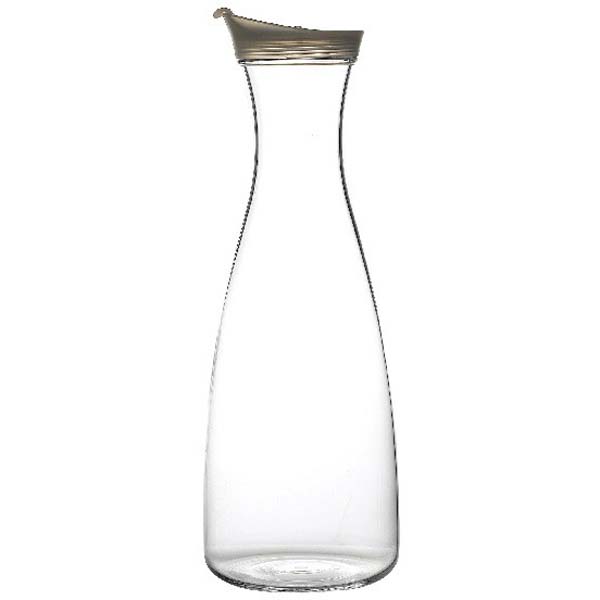 1l Acrylic Carafe W/Pouring Lid White