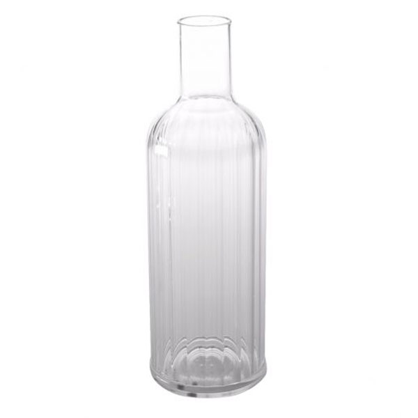 1l Fluted Acrylic Water Bottle Clear