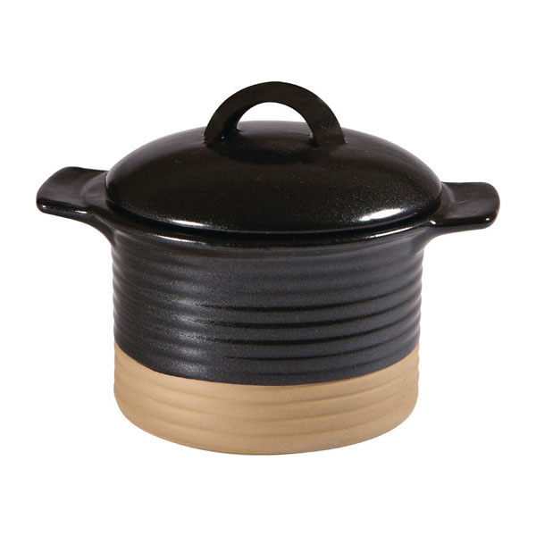 12.3oz Igneous Cocotte & Lid Black