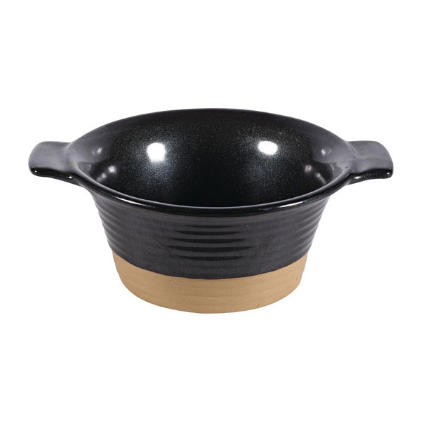 14cm Igneous Round Pie Dish Black