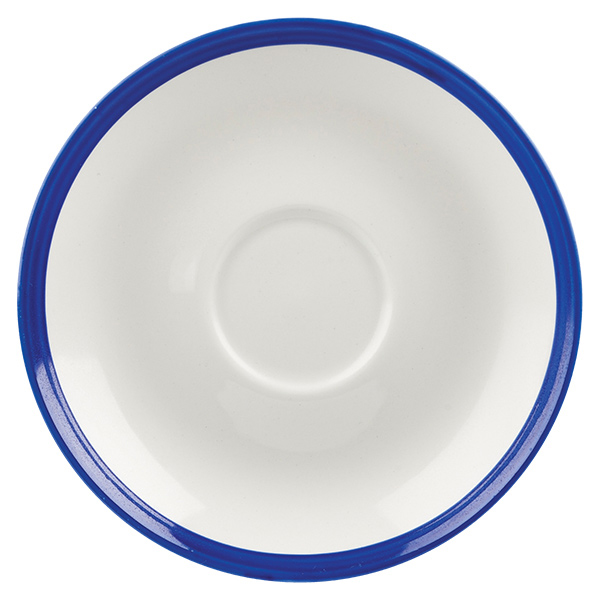 16cm Retro Blue Saucer