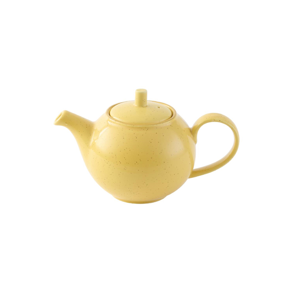 15oz Stonecast Teapot Mustard Seed Yellow