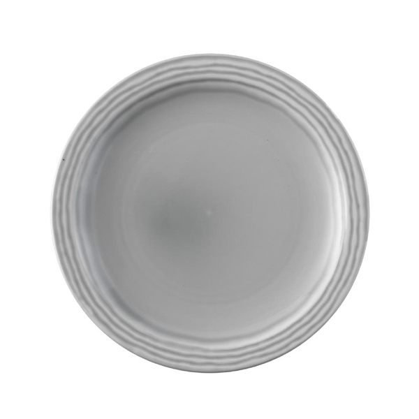 23cm Harvest Norse Narrow Rim Plate Grey