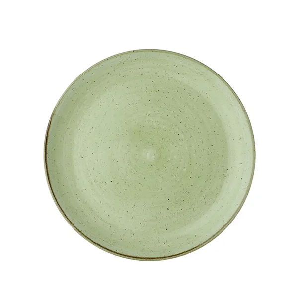 16.5cm Stonecast Coupe Plate Sage Green