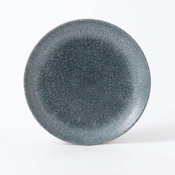 29.9x15cm Raku Chefs Oval Plate Topaz Blue