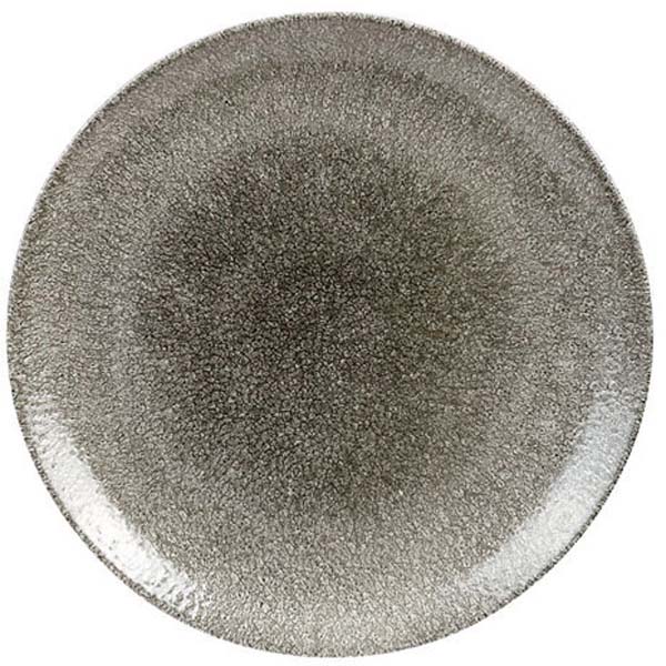 21.7cm Raku Coupe Plate Quart Black