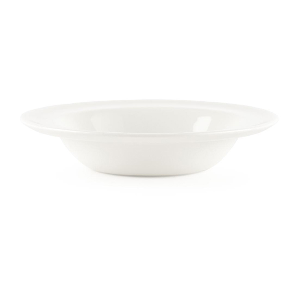 16cm White Rimmed Fruit Bowl