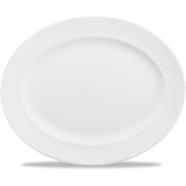 36.5cm Classic Oval Rimmed Dish