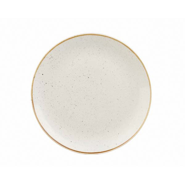 28.8cm Stonecast Coupe Plate Barley White