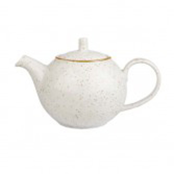 15oz Stonecast Teapot Barley White