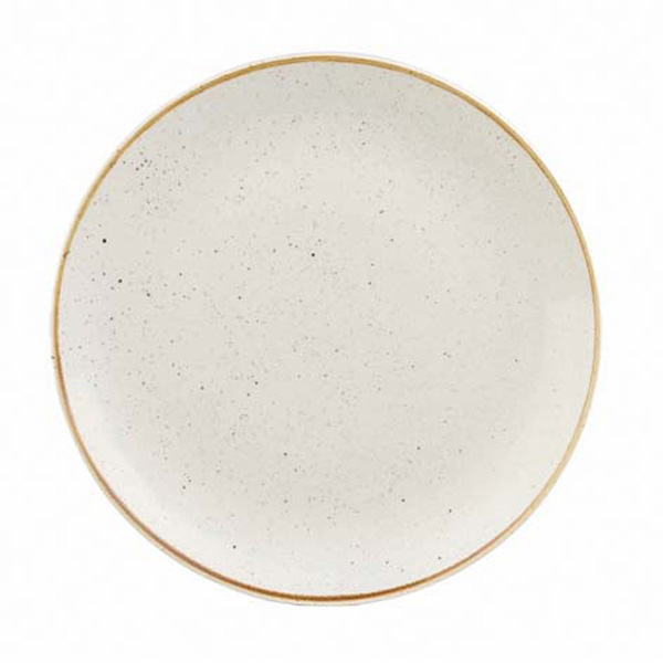 32.4cm Stonecast Coupe Plate Barley White