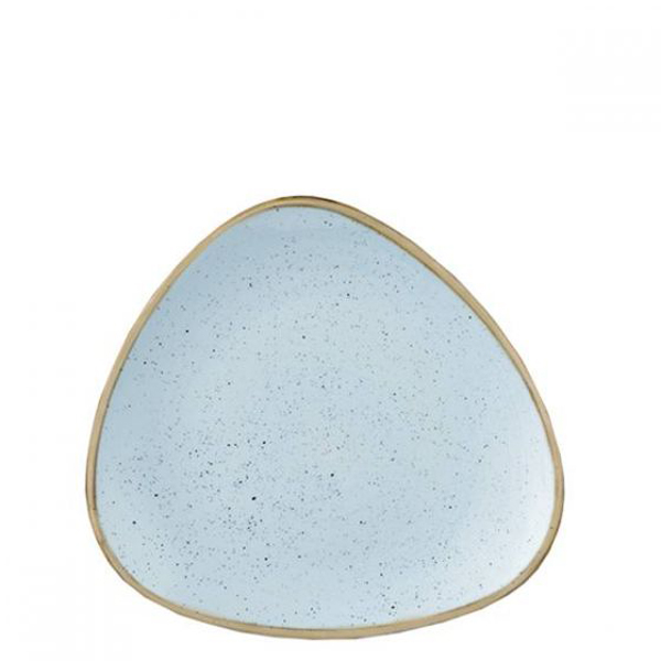 19.2cm Stonecast Triangle Plate Duck Egg