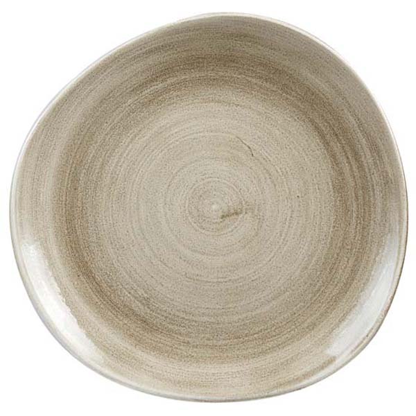 28.6cm Stonecast Patina Organic Plate