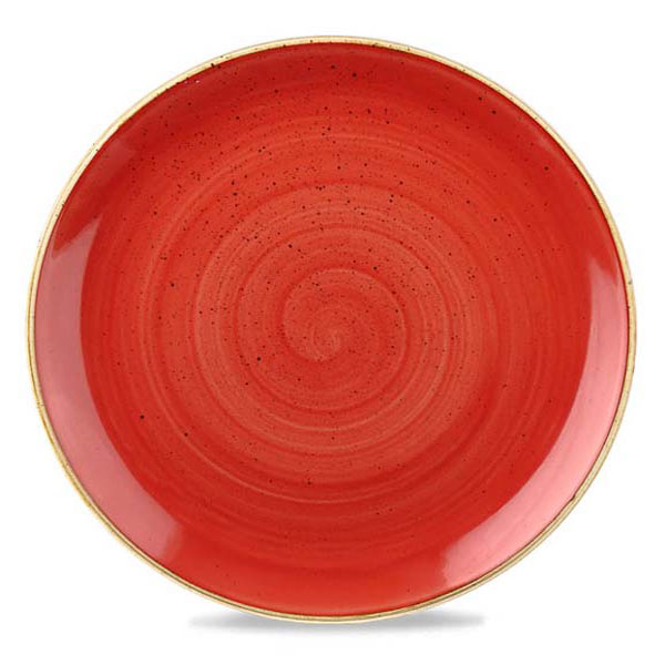 32.4cm Stonecast Coupe Plate Berry Red