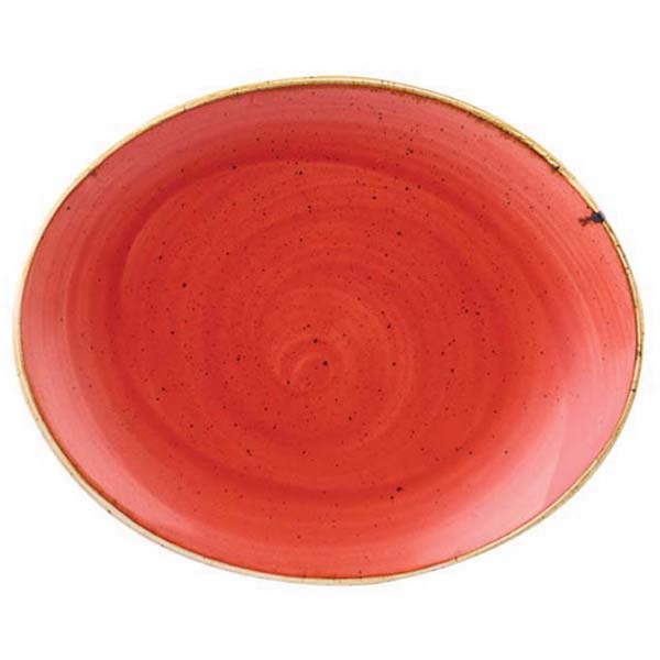 19.2cm Stonecast Oval Coupe Plate