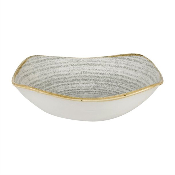 45oz Homespun Square Bowl Stone Grey