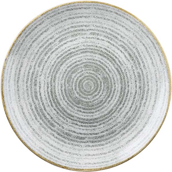 28.8cm Homespun Coupe Plate Stone Grey