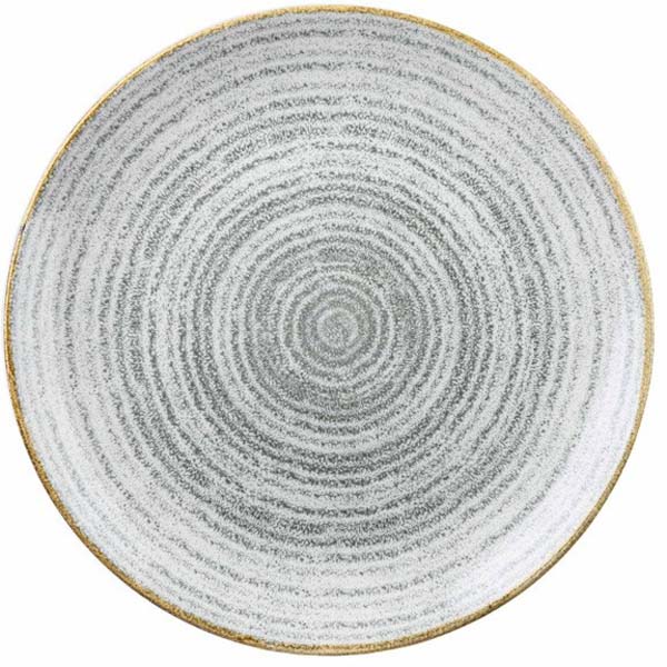 21.7cm Homespun Coupe Plate Stone Grey