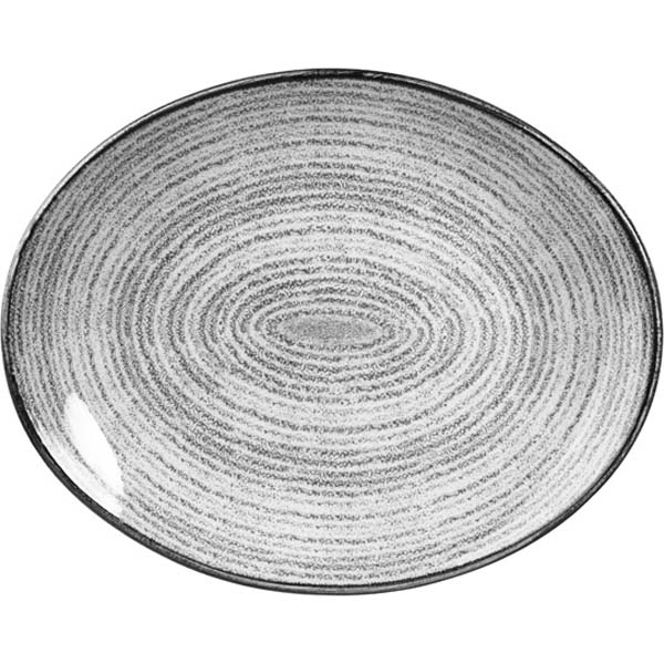 31.7x25.5cm Homespun Oval Coupe Plate