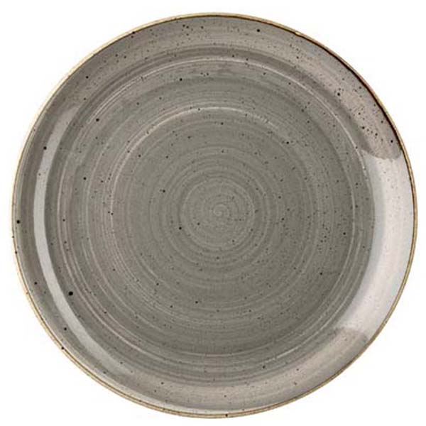 26cm Stonecast Coupe Plate Peppercorn Grey