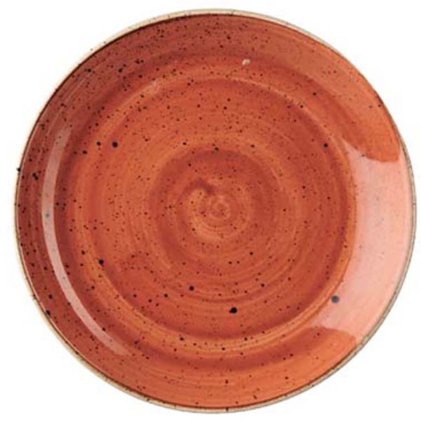 21.7cm Stonecast Coupe Plate Spiced Orange