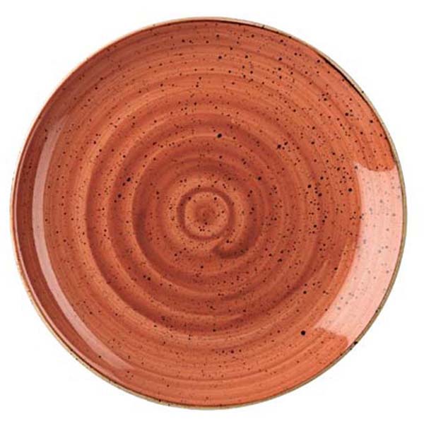 26cm Stonecast Coupe Plate Spiced Orange