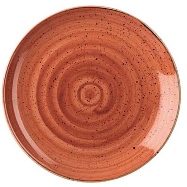 28.8cm Stonecast Coupe Plate Spiced Orange