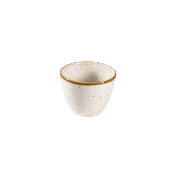 10cm Stonecast Chip Mug Barley White