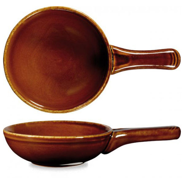 13oz Rustic Simmer Skillet Pan Brown