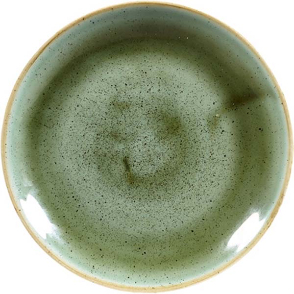 16.5cm Stonecast Coupe Plate Samphire