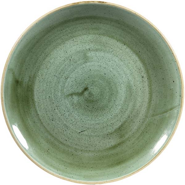 26cm Stonecast Coupe Plate Samphire Green