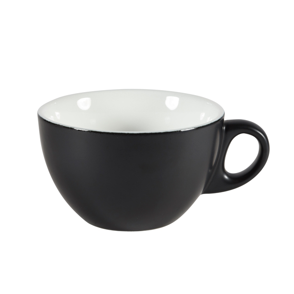 12oz Menu Shades Cappuccino Cup Ash Black