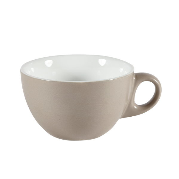 12oz Menu Shades Cappuccino Cup Smoke Grey