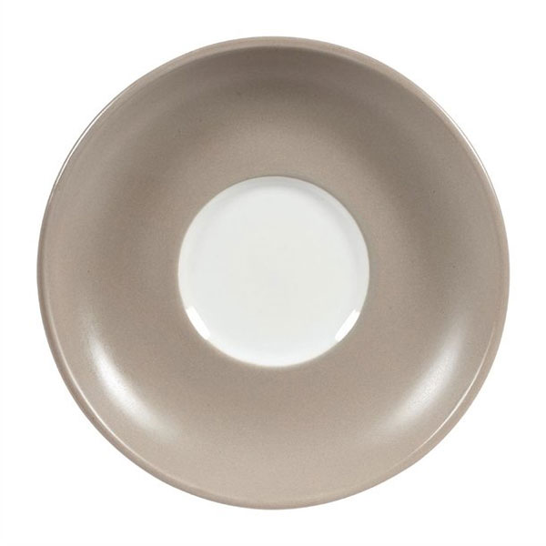 15.5cm Menu Shades Saucer Smoke Grey